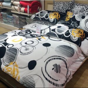 Crossing Circle Print 4-Piece Princess Duvet Cover Sets