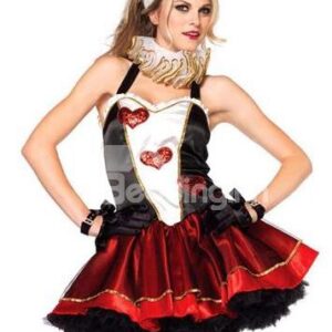 Sexy Mini Layered Skirt Heart Valentineâ€™s Costume