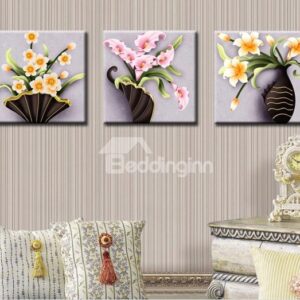 Pretty Wonderful Flowers Bloom 3-Piece DIY Diamond Sticker