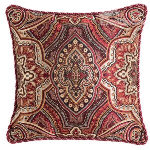 Western Style Characteristic Flower Pattern Throw Pillow