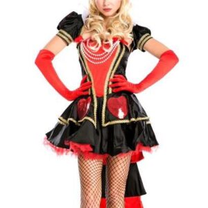 Sexy Capped Sleeves Hearts Valentine's Day Costume