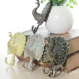 Vintage Peacock Shape European Style 2-piece Hook