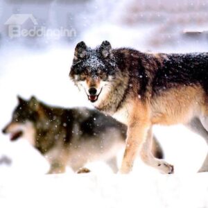 Fantastic Snow Wolf 1-Piece DIY Diamond Sticker