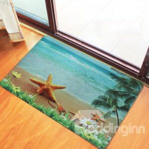 Wonderful Starfish Non-Woven Fabric 3D Doormat
