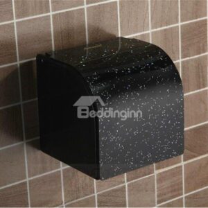 Cool Black Water-repellent Acrylic Toilet Paper Holder