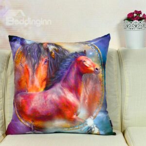 New Arrival Steed Printed 3D Throw Pillow