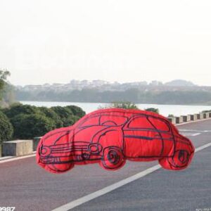 New Arrival Cartoon Car Shape Red Throw Pillow