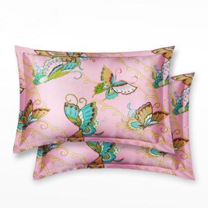 Beautiful Butterfly Printed Mulberry Silk Skincare Pillowcase