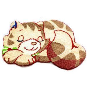 Adorable Cartoon Cat Anti-slip Acrylic Fibres Bath Rug