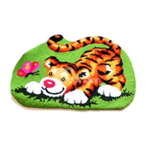 Lifelike Cartoon Tiger Skid-proof Acrylic Fibres Bath Rug