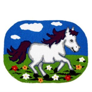 Gorgeous Cartoon Horse Anti-slip Acrylic Fibres Bath Rug