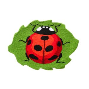 Pastoral Lifelike Ladybird Skid-proof Acrylic Fibres Bath Rug