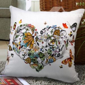 Heart Shape Fashionable and Abstract Style Pillowcase