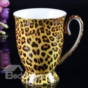 Fantastic Bone China Leopard Grain Creative Mug