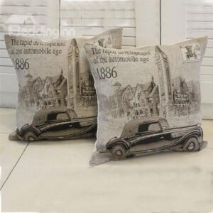 American Style Countryside Pattern One Piece Throw Pillow