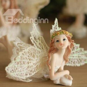 Wonderful Fairy with Wings Desktop Decoration