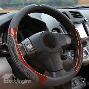 Comfortable and Classical Pecan Anti-Skidding Steering Wheel Covers