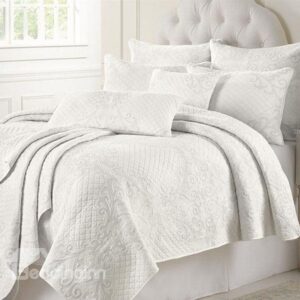 High Quality Pure White Cotton Bed in a Bag Set