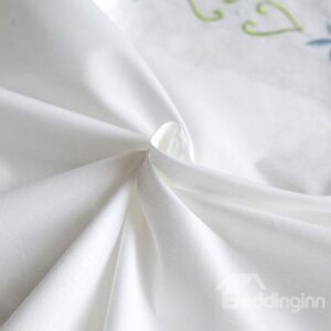 New Arrival High Quality Pure White 100% Cotton Printed Sheet