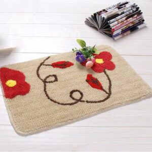 Classic Fibers Coffee Safflower Non-Slip Doormat