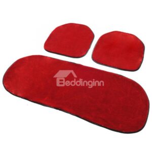 New Arrival Free Bindding 3-Piece Plush Car Seat Cushions