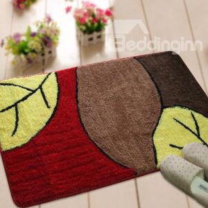 Wonderful Pretty Non-Slip Big Red Leaf Doormat