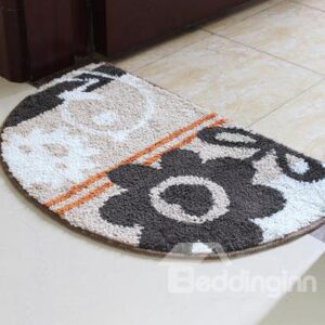 Classic European Style Semicircle Non-Slip Doormat