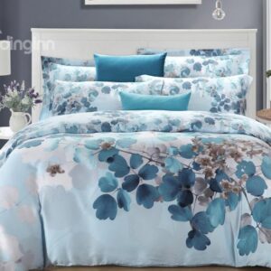 Leaves Oil Painting 4-Piece Tencel Duvet Cover Sets