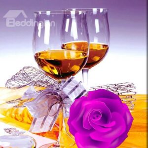 Beautiful Wine Glass 1-Piece DIY Diamond Sticker