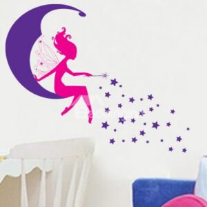Fantastic Wonderful Moon Elves Wall Stickers