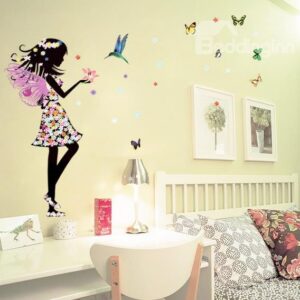 Wonderful Pretty Hua Xianzi with Butterfly Wall Stickers
