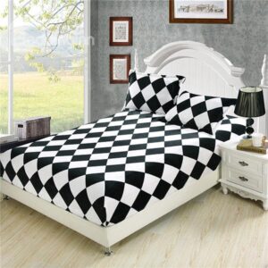 New Arrival The Classical Black and White Flannel Sheet