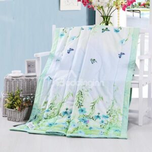 New Arrival Fresh Little Flowers and Butterflies Spring and Summer Quilt