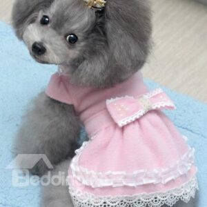 Autumn and Spring Pearl Butterfly Skirt for Dog Clothing