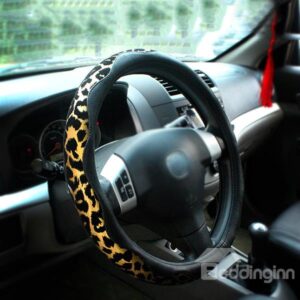 Fashionable and Beautiful Leopard Printed Steering Wheel Cover