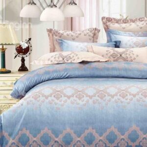 Blue Lake 4-Piece Polyester Duvet Cover Sets