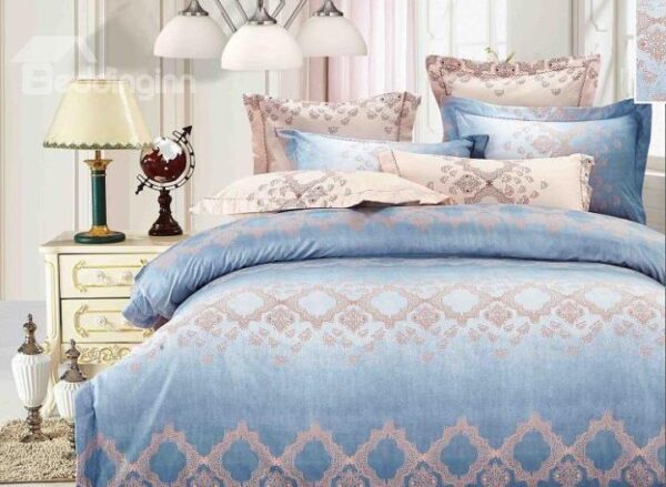 Blue Lake 4-Piece Polyester Duvet Cover Sets
