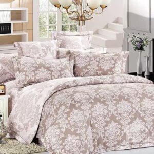 Damask Pattern 4-Piece Polyester Duvet Cover Sets