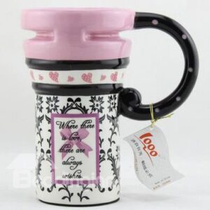 Wonderful Retro Art Color Painted Ceramic Coffee Mug