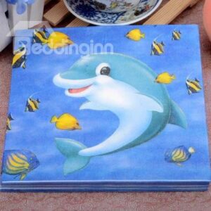 Popular Lovely Dolphin Paper Napkin for Gifts Ideas