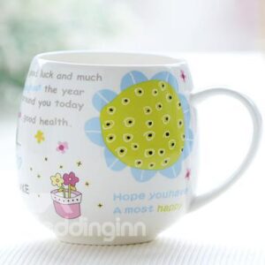 Fantastic Sunflower Bone China Coffee Mug