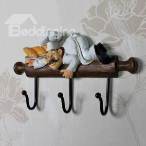 Wonderful Funny Chef Creative Resin Wall Hook