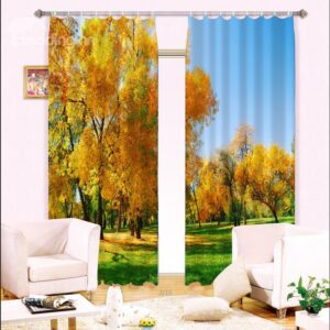 New Arrival Fabulous Scenery Printing Light Blocking 3D Curtain