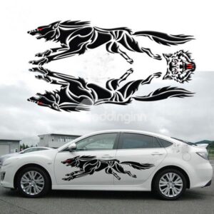 New Arrival Unique Strong Wolf Car Body Stickers
