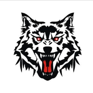 Vivid Fierce Wolf Head Car Sticker