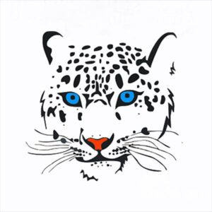 Creative Leopard with Blue Eyes Car Sticker