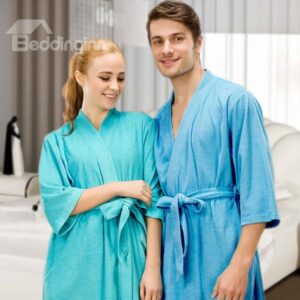 Top Selling Summer Cotton Toweling Material Women's Bathrobe