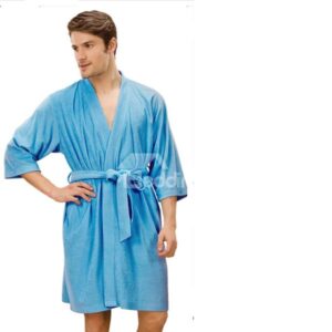 Top Selling Summer Cotton Toweling Material Men's Bathrobe