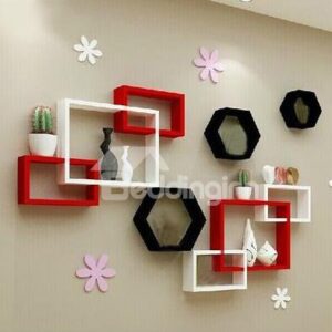 Popular Pretty 1-Set Wood Wall Shelves