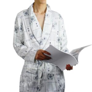 Top Selling Concise Cotton Long Sleeve Customization Men's Bathrobe